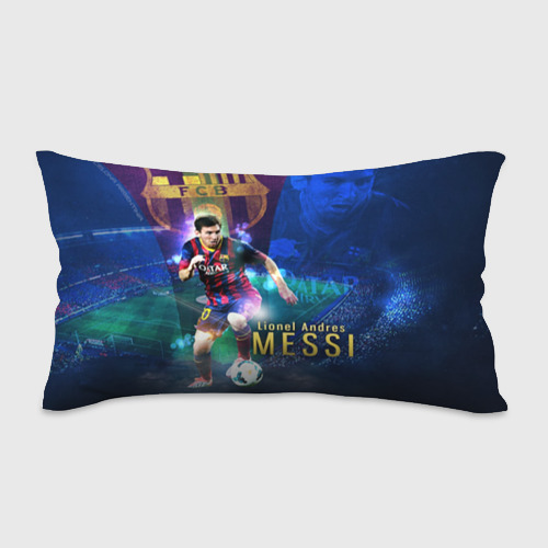 Подушка антистресс с принтом Messi, вид спереди №1