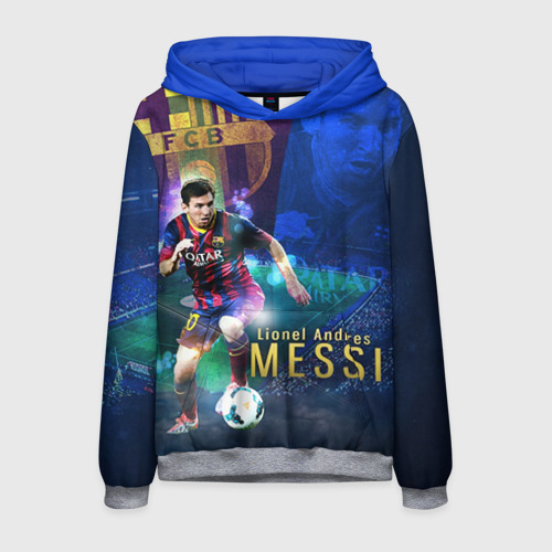 Мужская толстовка 3D Messi, цвет меланж