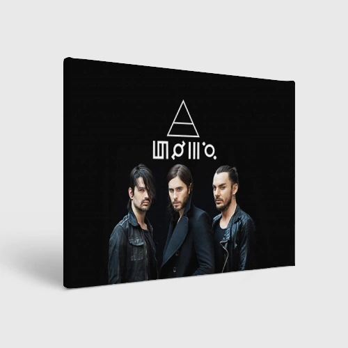 Холст прямоугольный 30 Seconds to mars