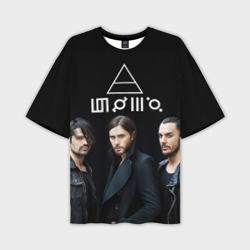 Мужская футболка oversize 3D 30 Seconds to mars