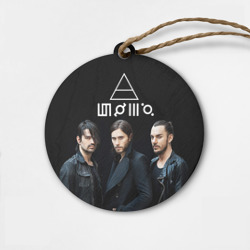 Деревянная игрушка круг 30 Seconds to mars