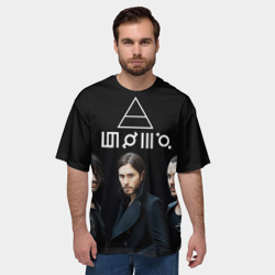 Мужская футболка oversize 3D 30 Seconds to mars - фото 2