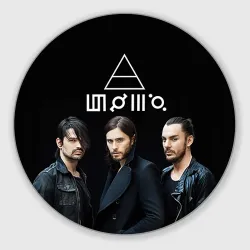 Круглый коврик для мышки 30 Seconds to mars