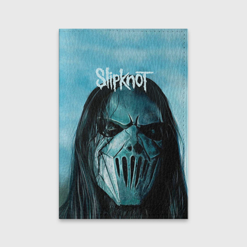 Обложка для паспорта матовая кожа Slipknot, цвет черный