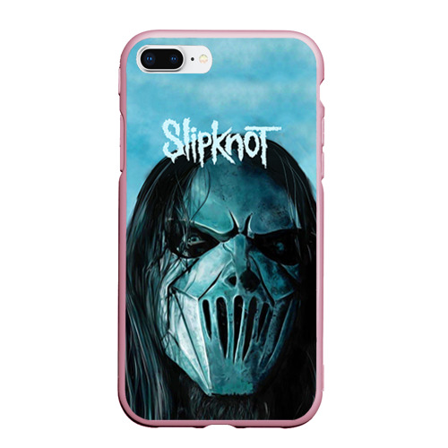 Чехол для iPhone 7Plus/8 Plus матовый Slipknot, цвет розовый