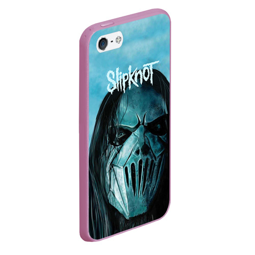 Чехол для iPhone 5/5S матовый Slipknot, цвет розовый - фото 3