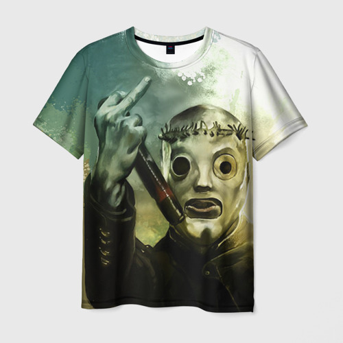 Мужская футболка 3D Slipknot Фото 01 Мужская футболка 3D Slipknot Фото 01