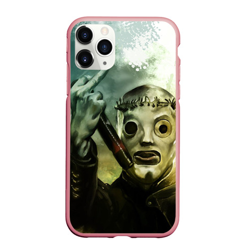 Чехол для iPhone 11 Pro Max матовый Slipknot, цвет баблгам