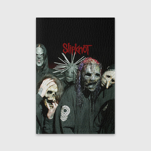 Обложка для паспорта матовая кожа Slipknot