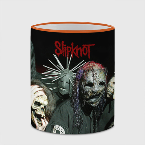 Кружка с полной запечаткой Slipknot, цвет Кант оранжевый - фото 4