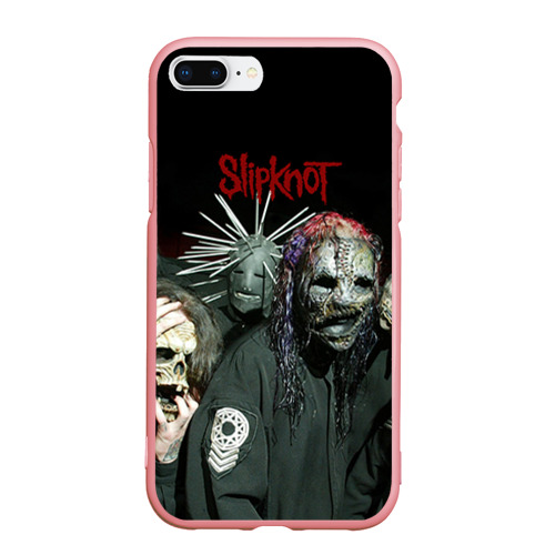 Чехол для iPhone 7Plus/8 Plus матовый Slipknot, цвет баблгам