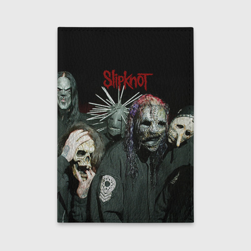 Обложка для автодокументов Slipknot, цвет черный