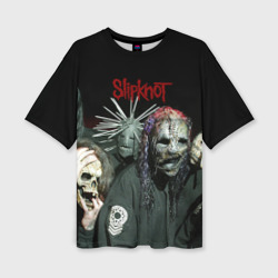 Женская футболка oversize 3D Slipknot