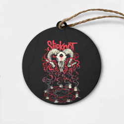 Деревянная игрушка круг Slipknot