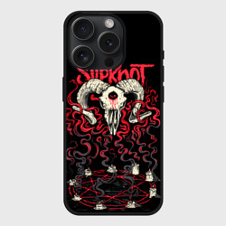 Чехол силиконовый для Apple iPhone 15 Pro матовый Slipknot
