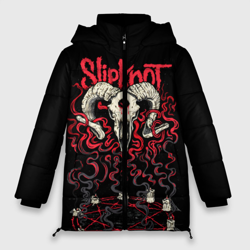 Женская зимняя куртка Oversize Slipknot, цвет черный