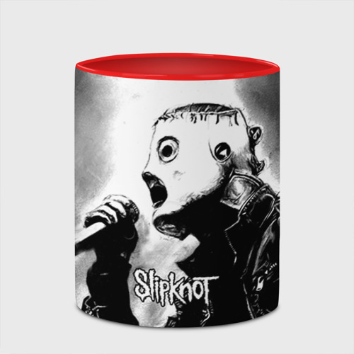 Кружка с полной запечаткой Slipknot, цвет белый + красный - фото 4