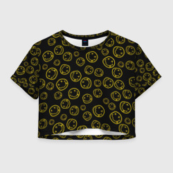Nirvana – Женская футболка Crop-top 3D с принтом купить