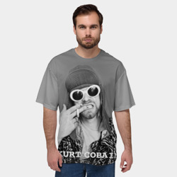 Мужская футболка oversize 3D Nirvana - фото 2