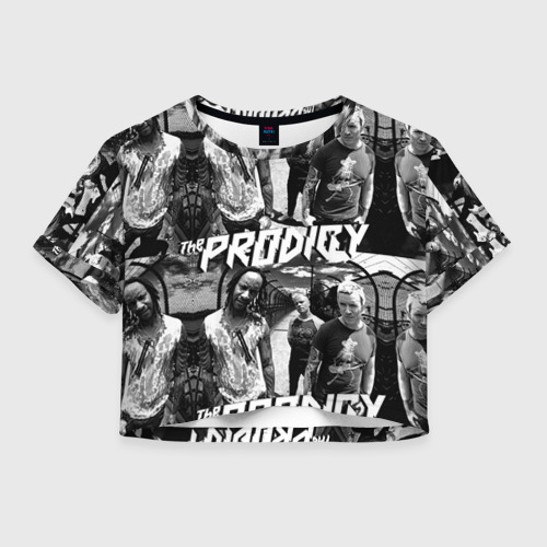 Женская футболка Crop-top 3D The Prodigy, цвет 3D печать