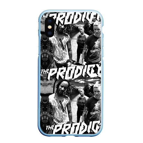 Чехол для iPhone XS Max матовый The Prodigy, цвет голубой