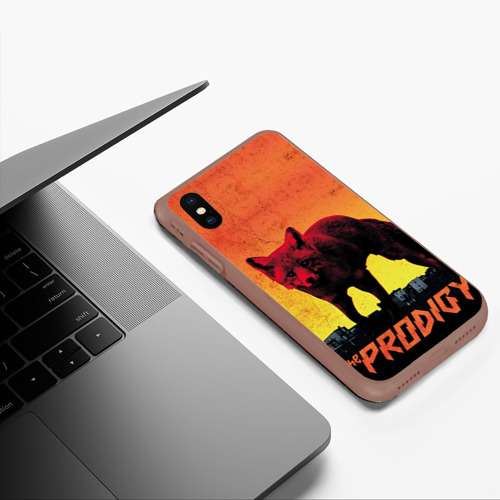 Чехол для iPhone XS Max матовый The Prodigy, цвет коричневый - фото 5