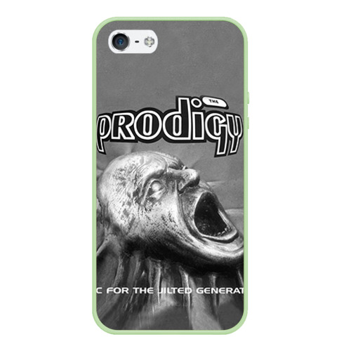 Чехол для iPhone 5/5S матовый The Prodigy, цвет салатовый