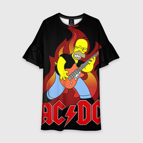 Детское платье 3D AC/DC