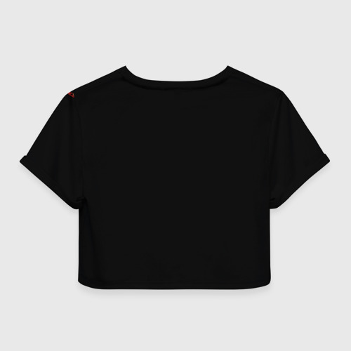 Женская футболка Crop-top 3D AC/DC, цвет 3D печать - фото 2