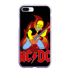 Чехол для iPhone 7Plus/8 Plus матовый AC/DC