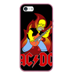 Чехол для iPhone 5/5S матовый AC/DC