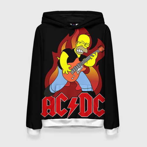 Женская толстовка 3D AC/DC, цвет 3D печать