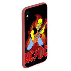 Чехол для iPhone XS Max матовый AC/DC - фото 2