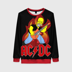 Женский свитшот 3D AC/DC