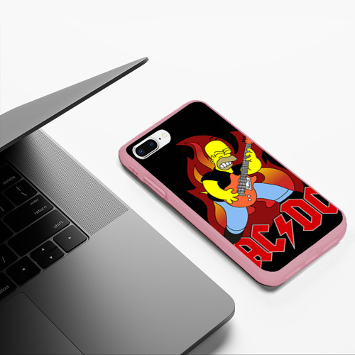 Чехол для iPhone 7Plus/8 Plus матовый с принтом AC/DC, фото #5