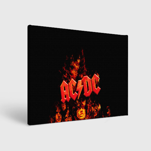 Холст прямоугольный AC/DC, цвет 3D печать