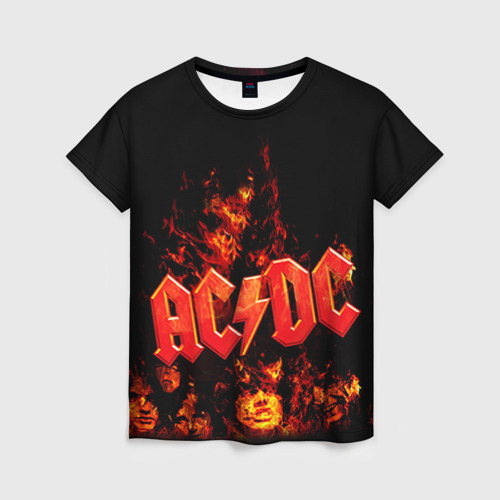 Женская футболка 3D AC/DC, цвет 3D печать