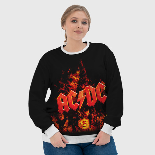Женский свитшот 3D AC/DC, цвет 3D печать - фото 6