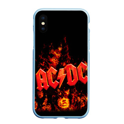 Чехол для iPhone XS Max матовый AC/DC