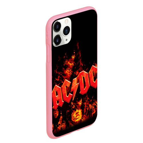 Чехол для iPhone 11 Pro Max матовый AC/DC, цвет баблгам - фото 3