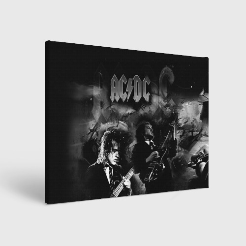 Холст прямоугольный AC/DC, цвет 3D печать