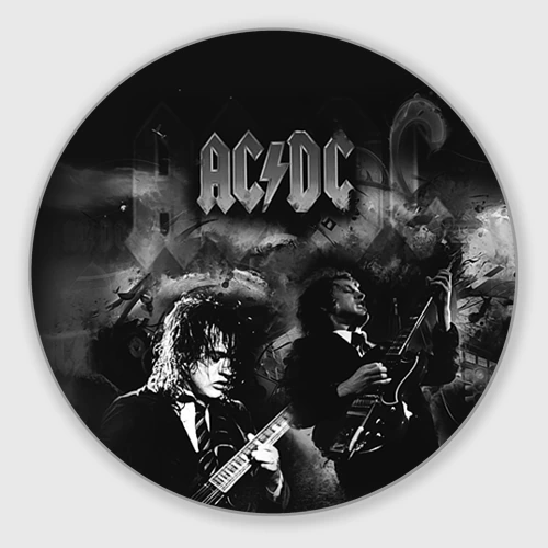 Круглый коврик для мышки AC/DC