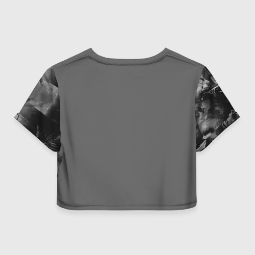 Женская футболка Crop-top 3D AC/DC, цвет 3D печать - фото 2