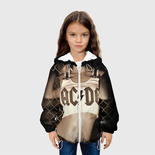 Детская куртка 3D AC/DC, цвет белый - фото 4