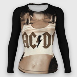 Женский рашгард 3D AC/DC