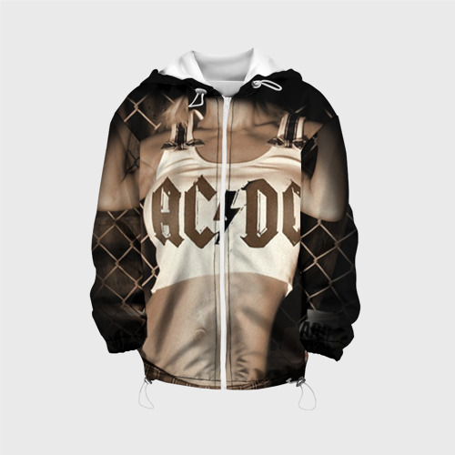 Детская куртка 3D AC/DC, цвет белый