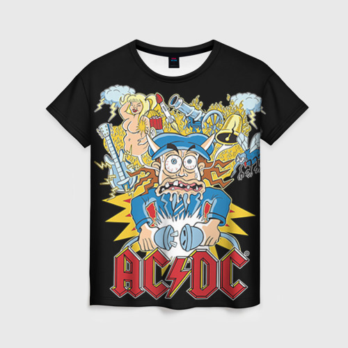 Женская футболка 3D AC/DC