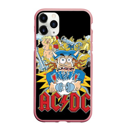 Чехол для iPhone 11 Pro Max матовый AC/DC