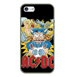 Чехол для iPhone 5/5S матовый AC/DC