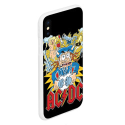 Чехол для iPhone XS Max матовый AC/DC - фото 2